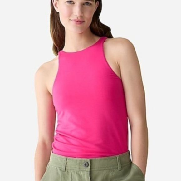 J.Crew Tops - J.Crew Women's Pink FormKnit Cutaway Tank Top - Size Large